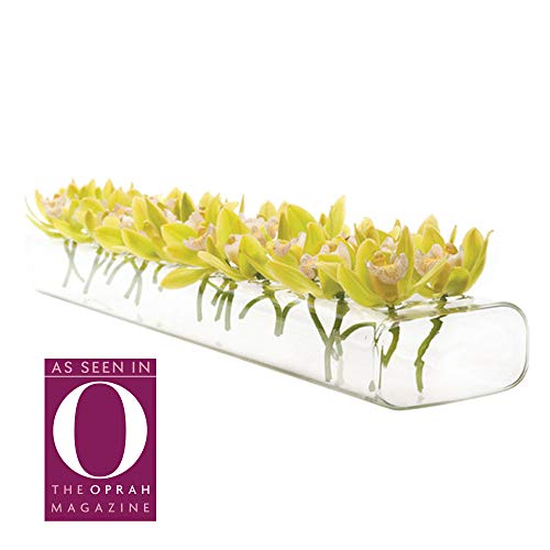 Chive ‘Hudson 2 Flute’ Flower Vase — Beautiful Large 24-Hole Multi-Chambered Clear Glass Bud Vase — Perfect Flower Vases For Centerpieces, Wedding Decorations And Living Room Decor #TOP2