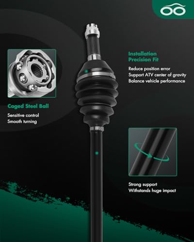 Image of SCITOO CV Axle Shaft Assembly Rear Left Right fits 2003-2005 for Polaris Sportsman 400 500 600 700, 2005 for Sportsman 800 MV7 1380240 1380197 1380234 2PCS