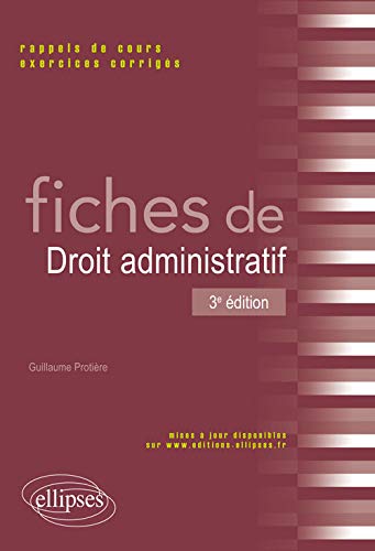Télécharger Fiches de Droit Administratif Livre eBook France