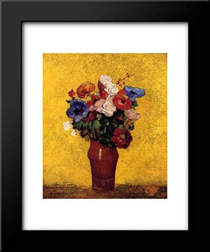 Flowers 20x24 Framed Art Print by Odilon Redon