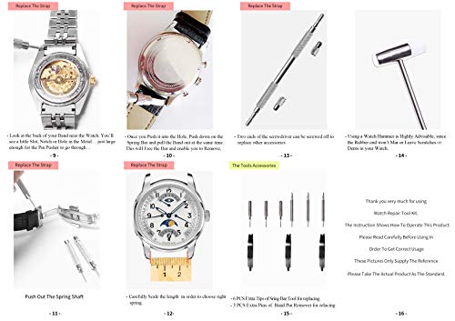 376Pcs Watch Link Remover Kit - Watch Band Spring Bar Tool Set With Watch Pins For Watch Repair And Watch Band Replacement #TOP5