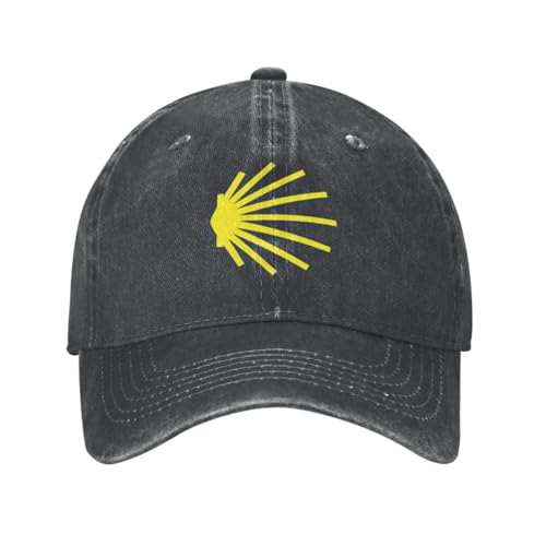 URYRYUI Gorra de béisbol con Estampado Unisex Algodón Camino De Santiago De Compostela Concha San Adulto Ajustable Sombrero de Papá para Hombre Mujer Accesorios Deportivos al Aire Libre