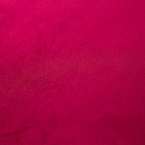 Image of Khooti Velvet Cushion Cover, 28x28 | Red | Pack of 1 | Solid Plain Soft & Smooth, Decorative Cushion Covers for Living Room, Bedroom, Couches, Chairs, Sofas, Beds & Home Decor