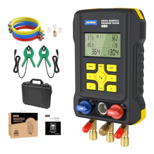REOTEMP HVAC Digital Manifold Gauge Set