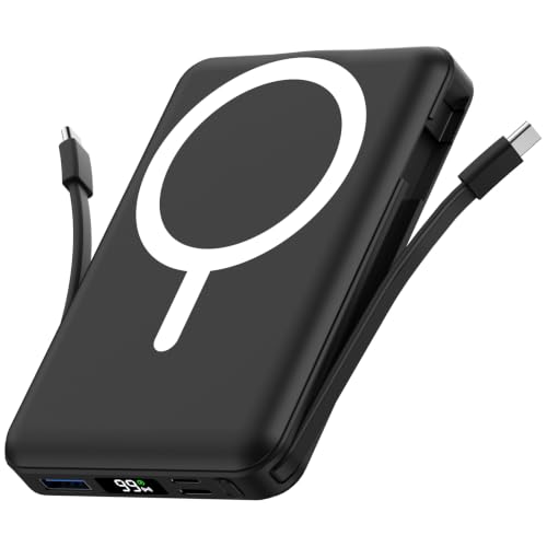Vexnera Magnetic Portable Charger 10,000mAh, Dual USB-C Wireless Power Bank - image 1