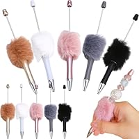 Amazon | 【ファー付きパステル10本セット】 ビーズ ボールペン