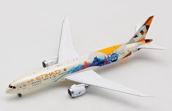 for JC Wings for Etihad Airways for Boeing B787-9 A6-BLC Choose The USA 1/400 Diecast Aircraft Pre-Built Model