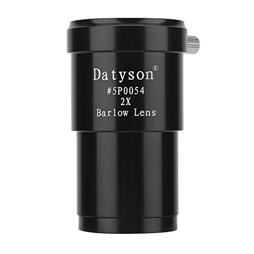 Elerose Lente per telescopio Barlow a 2 ingrandimenti per oculare/Lenti Standard da 1,25'