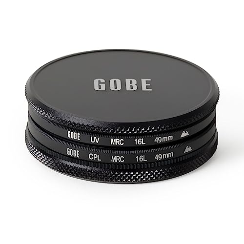 Gobe - Kit de Filtros para Objetivo 49 mm UV + Polarizado Circular (CPL) (2Peak) Black - imagen 2