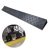 Rampe De Seuil,Pliable Rampe,Coussin Triangulaire Portable,Rampe Antidérapante en Caoutchouc,Pas Facilement Déformé,pour Fauteuil Roulant/Voiture/Vélo Bai Yin