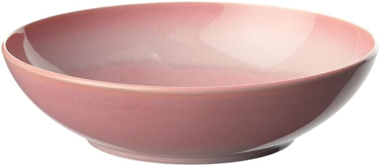 like. by Villeroy & Boch Perlemor Coral Low Serving Bowl, Premium Porcelain, Made in Germany, Dishwasher and Microwave Safe, 10.25 x 2.75 in