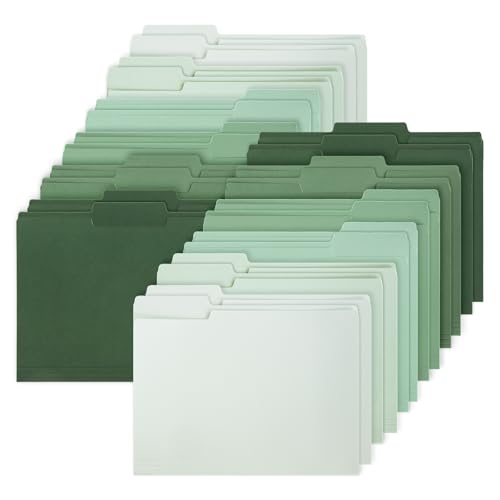 Chemises vert sauge avec languette 1/3 et dégradé 6 couleurs pour classement élégant