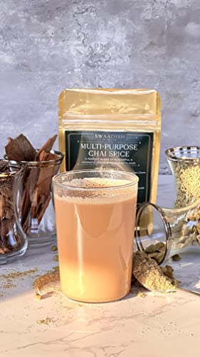 Multi-Purpose Chai Spice|Chai Masala|Tea Masala|Made With 5 Clean Ingredients|2 Oz|Unsweetened|Gluten Free|Vegan|Mild|No Ginger #TOP3