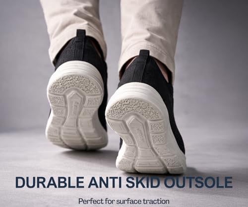 Image of Kraasa ProRider Running Shoes for Men | Walking & Gym Shoes with Max Cushion Technology | Lace Up Sneakers for Men