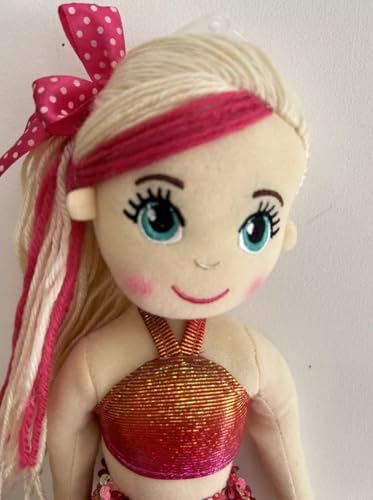 Image of Tickles Mermaid Princess Soft Doll with Sparkly Sequin Tail & Bow Hair for Kids Boys & Girls Birthday Gifts (Color: Pink Size: 45 cm)