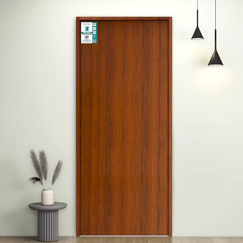 Image of Plantex WPC Doors for Bathroom (30 mm - Thickness) /Water and Termite Proof /2.5x6.75 Feet Wooden Finished Door for Home /Balcony /Office /Kitchen, Density-550 (30x81 inch,24 kg- Classic Wooden)