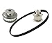 X-BAOFU, El Tiempo 1set HTD3M 20Teeth 40Teeth Reducción Polea Definir relación de 1: 2/2: 1 96mm Center Distancia del Eje Polea Kit del Engranaje Dentada Polea (tamaño : 10mm)