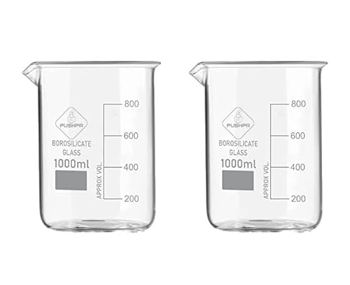 PUSHPA Borosilicate Glass Measuring Beaker With Graduation M...