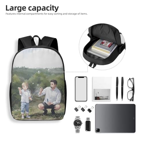 Custom Backpack Personalized Shoulder Traveling Bag Add Your Customized Photo Picture Text Simple FashionCasual Backpack Travel Knapsack Standard Size forTravel4