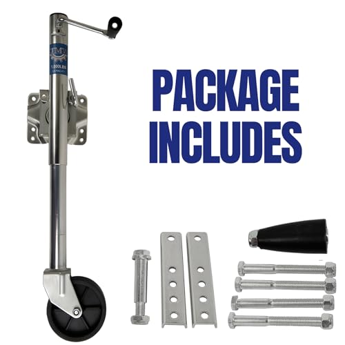 Jeremywell Jack Boat RV Swing Away Camper Wheel Bolt On 1000 lbs Trailer Side Swivel by Jeremywell - Image 6
