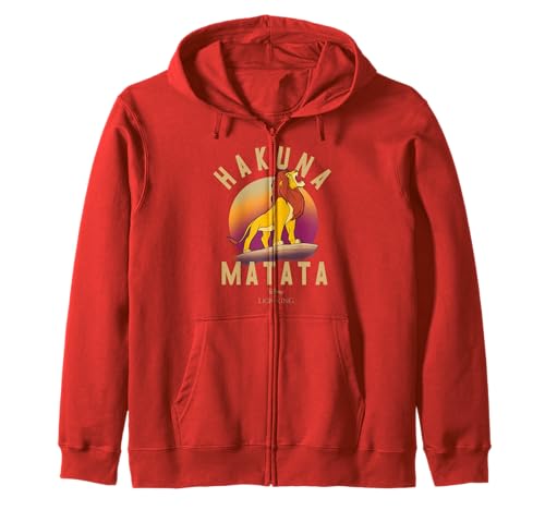 Image of Disney Lion King Simba Hakuna Matata C1 Zip Hoodie