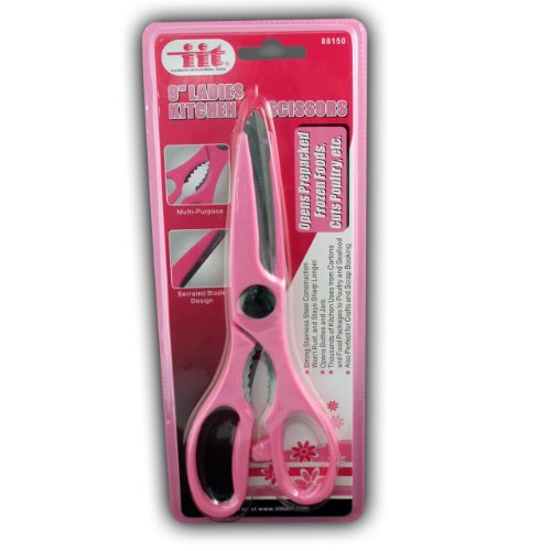 IIT 88150 Ladies Pink 9-Inch Kitchen Scissors
