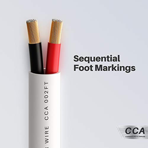 Gearit 16/2 Speaker Wire (200 Feet) 16 Gauge (Copper Clad Aluminum) - Fire Safety In Wall Rated Audio Speaker Wire Cable / Cl2 Rated / 2 Conductors - Cca, 200Ft #TOP4