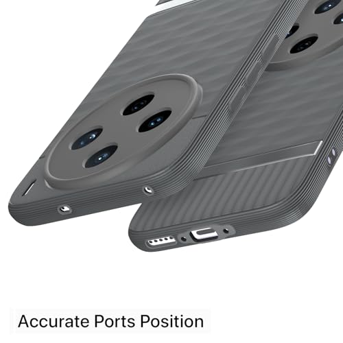 Image of Pikkme Back Cover for Vivo X200T 5G Camera Protection 3D Hexa Cube Design Silicone Protective Bumper Case (Grey)