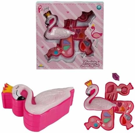 Flamingo Şekilli 3 Katlı Makyaj Güzellik Seti - Görsel 1