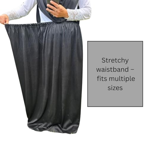 Yaqeen Prayer Set Two Piece (Headscarf + Skirt) One Size Pull on Khimar Stretchy Lycra Ideal Everyday/Home/Work/Travel/Hajj/Umrah/Mosque/Madrassa/Ramadan/Eid/Gift (Green)