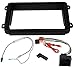 Produktbild Aerzetix - Kit Autoradio Adapter Radio Blende Autoradio Rahmen Adapter Schwarz + ISO-Konverter - Adapter - Kabel Radioadapter