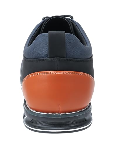Image of Mens Dress Shoes Casual Business Oxford Derby Orthopedic Leather Shoes Simple Lace-up Walk Loafers Flats Shoes for Men