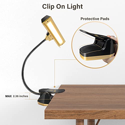 Vekkia Royal Super Bright Music Stand Light, Clip On Piano Lights, USB Rechargeable Piano Lamp, Great for Upright Piano, Voilin, Orchestra, Podium - Thumbnail 7
