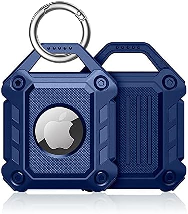 Sichy Waterproof Airtag Keychain Holder Case,Screw Full Cover Compatible with Apple Air Tag Tracker Key Ring Air Tags Protective Cover, TPU Case for Keys, Bags, Luggage and Pet Collar
