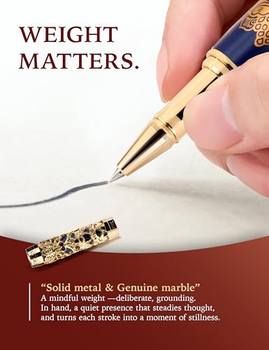 Ensemble stylo roller exécutif et support Collections Museum, le cadeau de bureau de luxe idéal
