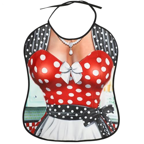 Bavoir adulte en polyester Healvian avec ramasse-miettes lavable