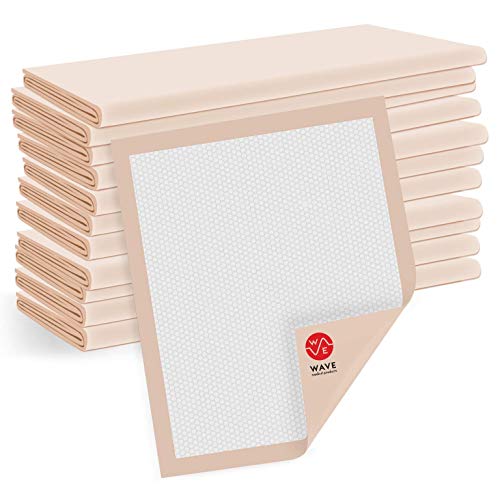 Wave Advanced Absorbency Disposable Incontinence Underpads - Thick Hospital Underpads - Bed Pads & Pee Pads Protection - 30"X36" Quilted Fluff And Polymer Core - Made In The Usa (Pack Of 100) #TOP3