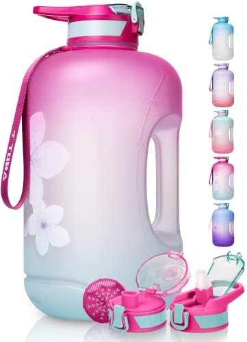 JFIT 128 Oz (1 Gallon) Plastic Water Bottle - Green