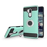 Newseego LG G7 ThinQ Case,LG G7 Case with Armor Dual Layer 2 in 1 with Extreme Heavy Duty Protection and Finger Ring Holder Kickstand Fit Magnetic Car mount for LG G7 ThinQ -Green