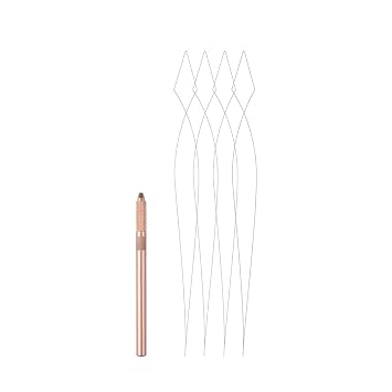 Hair Extension Loop Needles Stainless Handle Metal Wire Threading Tool for Micro Beads Tubes Quick and Easy Installation of I-Tip Sewing Weft Extensions
