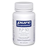 Pure Encapsulations P5P 50 - Active Vitamin B6 - Supports Energy Metabolism & Brain Health* - Gluten Free & Non-GMO - 180 Capsules