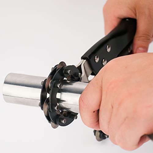 Macwork Tailpipe Cutter，Exhaust Tube Chain Cutter，Features Pipe Cutter Chain/Cutting Wheels，Black #TOP1