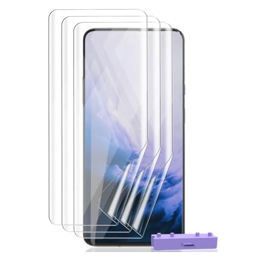 Zerrshoo Compatible avec OnePlus 7 Pro Protecteur d'écran, Film TPU Flexible 3 Pièces, Protection d'écra pour OnePlus 7 Pro pas en Verre Trempé. HD Transparent pour OnePlus 7 Pro Protection