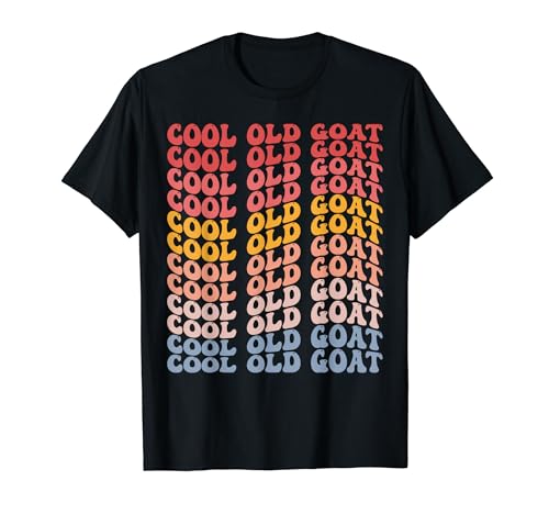 Cool Old Goat Groovy Funny Goat Camiseta