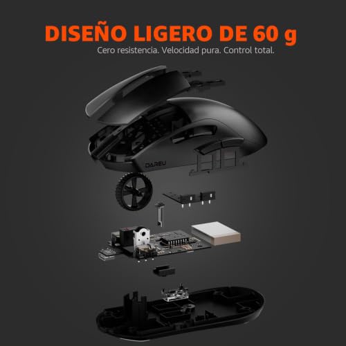 Ratón gaming ultraligero que elimina el retraso inalámbrico gracias al sensor PixArt PAW3395 4