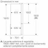 Bosch KFD96APEA Série 6 - Réfrigérateur américain, pose-libre, Paroi métal - 19