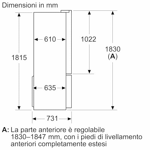 Bosch KFD96APEA Série 6 - Réfrigérateur américain, pose-libre, Paroi métal - 19