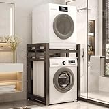 5. Gain de place : les dimensions extérieures de l'étagère de lave-linge assemblée sont de 75 x 65 x 105 cm/29,5 x 25,6 x 41,3 pouces, vous pouvez placer votre lave-linge en dessous et votre lave-vaisselle, micro-ondes, sèche-linge ou four sur le dessus, en optimisant l'espace limité et en gardant votre maison propre et organisée.