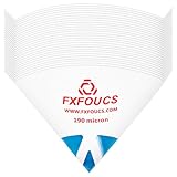FXFOUCS 50 Pack of Premium Paint Strainers with 190 Micron Fine Mesh Filters - 3D Printing Ultra-Flow Blue Nylon Cone Strainers for Paint and Fluid Filtration