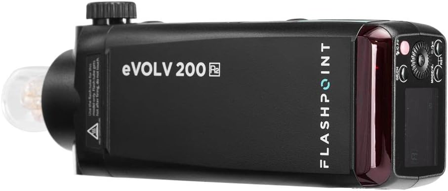 Flashpoint eVOLV 200 R2 TTL Pocket Flash with Barndoor Kit : Electronics